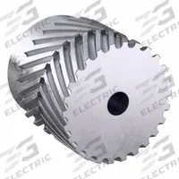 CONTINENTAL Gearbelt Pulley: Plain, 8 mm Pitch, For 50 mm Belt Wd, 26 Teeth, 1/2 in Bore Dia (MPN L-26S-MPB ALUMINUM). Key specifications — Brand: CONTINENTAL; Sub-brand: SilentSync.