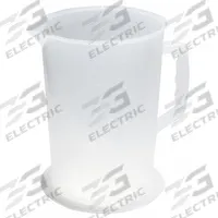 FUNNEL KING Measuring Container: 155 fl oz Fluid Capacity, Lip, 15 in Overall Ht, Translucent, Clear (MPN 94040). Key specifications — Brand: FUNNEL KING; Includes Graduation Marks: Graduation Marks Included; Spout Type: Lip.