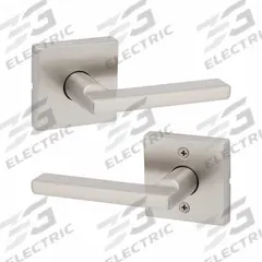 KWIKSET Door Lever Lockset: Passage Lever Locksets/Storeroom Lever Locksets, Nickel, ADA Compliant (MPN 720HFL-SQT-15-6AL-RCS). Key specifications — Ligature Resistance: Not Ligature-Resistant; Brand: KWIKSET; Lockset Function ANSI Code: F75; Visual Indicator Message: No Message; Lockset Style: Rose; ADA Compliant: Yes; ANSI Lockset Function: Hall; Finish: Satin Nickel-Plated : Zinc.