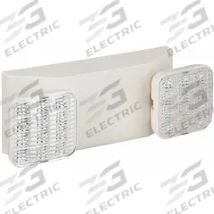 Emergency Light: LED, Damp Location Rated, 1 W Lamp Watt, 120/277V AC, 3.6 W Emergency Watt, Surface (MPN EU2C LED). Key specifications — Environmental Rating: Damp Location Rated; Sub-brand: Contractor Select; Remote Capable: No; Adjustable Lamp Heads: Yes; Brand: LITHONIA LIGHTING; Standards: UL 924, NFPA 101, NFPA 70-NEC, California Energy Commission Title 20 Section 1605.3 (W)(4), FCC and OSHA Illumination Standards.; Series: EU2C; Features: Flame-Rated.