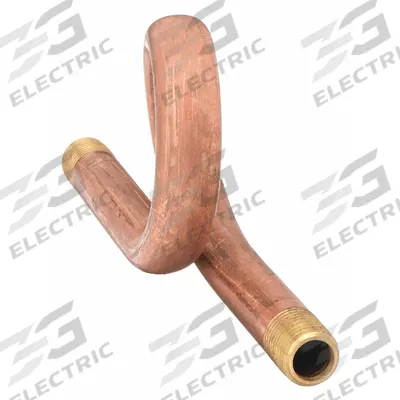 WEKSLER Pressure Gauge Siphon: Brass, 1/4 in NPT, 5 3/8 in Lg, 180° Coil, 250 psi - Pigtail Siphons