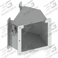 Wireway 45 Degree Elbow: 6 in Wd, 6 in Ht, 6 in, Hinged Cover with Quick-Release Latches, Steel (MPN F66LE45A). Key specifications — Cover Location: Top; Brand: HOFFMAN; With Knockouts: No.