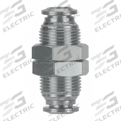 AIGNEP USA Push-Fit Adapter Fitting: 4 mm OD x 4 mm OD Size - Stainless Steel Tube Fittings