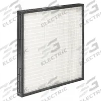 GRAINGER Minipleat Air Filter: 12 in x 24 in x 2 in, Synthetic, Plastic, No Header, Downstream Face (MPN 499J13). Key specifications — Brand: GRAINGER; Frame or Header Material: Plastic; Media Material: Synthetic.