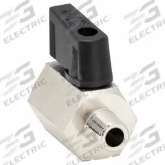 APPROVED VENDOR Manual Two-Way Ball Valve: 1/8 in, Nickel-Plated Brass, Straight, MNPT x FNPT (MPN G-CMV-18NL). Key specifications — Brand: APPROVED VENDOR; Handle: Wedge.