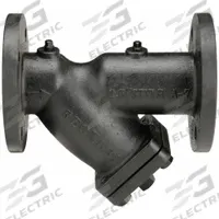 KECKLEY Y Strainer: 5 in, Flanged, Perforated, 0.125 in Screen Size, Cast Iron, Fiber, 15 5/8 in Ht (MPN 51FFY-CI125P34-FBI-A7). Key specifications — Brand: KECKLEY; Seal Material: Fiber; Manufacturer Part Number: 51FFY-CI125P34-FBI-A7; Screen Material: 304 Stainless Steel.