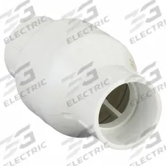 DAYTON Spring Check Valve: Inline Valve Body, 2 in Pipe Size, Socket x Socket, PVC, Female, Socket (MPN 4RG75). Key specifications — Brand: DAYTON; Poppet Material: Stainless Steel.