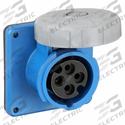 HUBBELL Pin and Sleeve Receptacle: Blue, 250V AC, Three Phase, 20 A, 3 Pole, 4 Wire - Watertight Receptacles