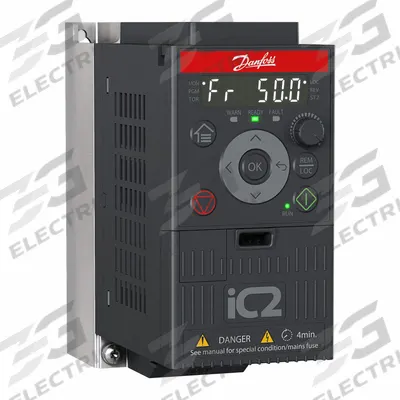 Danfoss Compact General Purpose Drive: In Phase Three, Out Phase Three, 5 hp, IP20 - Danfoss iC2-Micro
