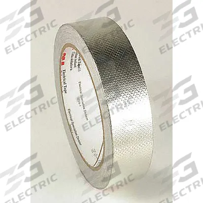 3M Conductive Electrical Tape: 1/4 in Wd, 18 yd Lg, 4 mil Thick, 600 V Volt Rating - Ultra-Conductive Embossed Foil Electrical Tape