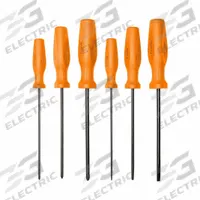 MAYHEW Screwdriver Set: 1-10 Pieces, 6 Pieces, Phillips/Slotted Tip, 16 in Overall Lg, Box (MPN 27021LTHVO). Key specifications — attr1205274: MAYHEW.