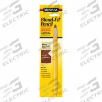 MINWAX Wood Repair Pencil: Wood Repair Pencil, Oil, 1 Container Size, Wood, Reddish Brown Wood (MPN 110076666). Key specifications — Brand: MINWAX; Sub-Brand: Minwax; Color: Reddish Brown Wood.