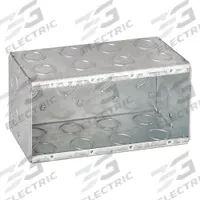 RACO Electrical Box: Steel, 4 Gangs, 3 1/2 in Box Dp, 7 3/8 in Box Wd, 3 3/4 in Box Ht (MPN 698). Key specifications — Brand: RACO; Bracket Style: Without Bracket; Clamp Style: Without Clamps.