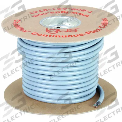 CHAINFLEX Control Cable: 14 AWG Conductor Size, 4 Conductors, PVC, 100 ft - Continuous Flexing Exposed Run Tray Cables