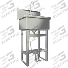 SANI-LAV Scrub Sink: 45 1/2 in Overall Ht, 22 in Bowl Lg, 10 1/2 in Bowl Dp, 2 gpm Flow Rate, 14 ga (MPN 531FS). Key specifications — Includes Side Splash: Side Splash Not Included; Brand: SANI-LAV.
