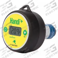 MAXTEC Oxygen Analyzer: 99.9% Measurement % - Max, O2, 3 1/2 in D 2 7/16 in W 3 3/16 in H (MPN R218P16). Key specifications — Brand: MAXTEC; Display Type: LCD; Accuracy: +/-3%; Manufacturer Part Number: R218P16.