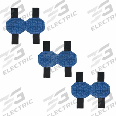 CHILL-ITS BY ERGODYNE Pad: Foam/Microfiber, Blue - Sweat Bands for Hard Hats and Bump Caps