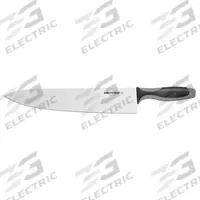 DEXTER RUSSELL Cooks Knife: Straight, 15 in Overall Lg, Steel Blade, Santoprene/Polypropylene Handle (MPN 29263). Key specifications — Sub-brand: V-Lo; Brand: DEXTER RUSSELL; Blade Material: Steel; Blade Type: Straight; Edge Style: Smooth Edge; Forged/Stamped: Stamped; Handle Color: Black/Gray; Handle Material: Santoprene/Polypropylene.
