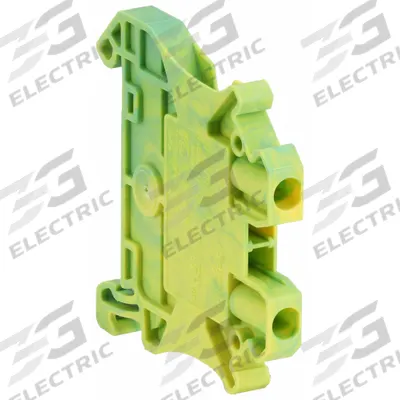 SCHNEIDER Terminal Block: DIN Rail Mounting Type, Screw Clamp Wire Termination - Grounding Blocks