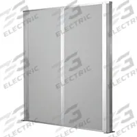 PORTA-KING Partition Wall: 10 ft x 12 ft, Steel, Gray, Painted (MPN FSP1210-ST). Key specifications — Frame Material: Aluminum; Finish: Painted; Includes Floor Track: Yes; Brand: PORTA-KING.