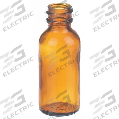 WHEATON Bottle: 30 mL, Amber, 20-400 mm, No Closure, No Closure - Amber Narrow Mouth Round Glass Lab Bottles