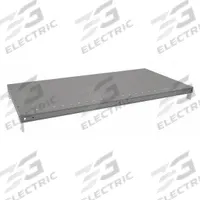 TENNSCO Shelf: 36 in Overall Wd, 18 in Overall Dp, Solid Shelf, 20 ga, Gray, 750 lb Shelf Capacity (MPN Q2-3618). Key specifications — attr37155: Gray; attr37156: Epoxy Coated; attr55828: (4) Shelf Clips; attr37160: Steel; attr33654: TENNSCO.