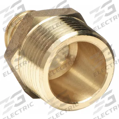 ZURN Barbed Fitting Adapter: 1 1/2 in ID x 1 1/2 in Pipe Size, Barbed x MNPT - Crimp-On Brass Barbed Tube Fittings