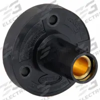 Single Pole Receptacle: Black, Straight Taper Nose Mating, Threaded Stud Termination, 150 A (MPN HBL15FRSBK). Key specifications — Series: 15; Receptacle Gender: Female; Brand: HUBBELL.