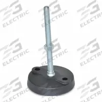 JW WINCO Male-End Leveling Mount: Swiveling Stud, 3/8"-16 Thread Size, 3.15 in, 5,000 lbf Capacity (MPN 6T6WP2). Key specifications — Finish: Zinc-Plated; Base Shape: Round; Load Capacity: 5,000 lbf; Mounting Holes: Mounting Holes Included.
