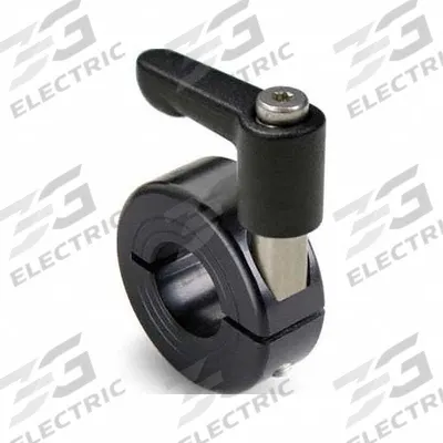 RULAND MANUFACTURING Quick Clamping Shaft Collar: 2 in Bore Dia, Round, 2024, Aluminum - Aluminum One-Piece Clamping Lever Shaft Collars