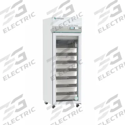 COREPOINT SCIENTIFIC Blood Bank Refrigerator: 23 cu ft, Upright, 1°C to 10°C - Blood Bank Refrigerators