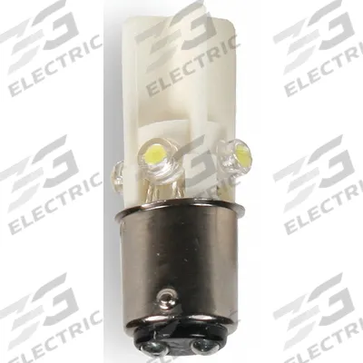 EDWARDS SIGNALING Compact LED Bulb: LED, Double Contact Bayonet (BA15d), (T) Tubular, T3-1/4 - BA15d Double-Contact Bayonet Base Lamps