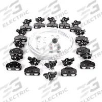 DAYTON Festoon System Kit: Wire Rope, 80 ft – 80 ft, 98 ft Min Cable/Hose Required, Round (MPN 33N210). Key specifications — Brand: DAYTON; Compatible Cable Type: Round; Included Components: Clamps; Track Type: Wire Rope.
