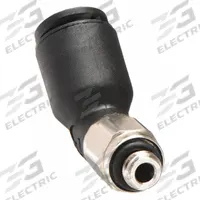LEGRIS Push-Fit Elbow Fitting: 6 mm OD x 5 mm Pipe Size, Push-to-Connect x Metric, Black, 10 PK (MPN 3133 06 19). Key specifications — Brand: LEGRIS.