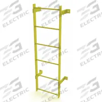 TRI-ARC Ladder,Steel,Standard Fixed,6-Rung: 6 ft Overall Ht, 25 in Overall Wd, Steel, 6 Rungs (MPN WLFS0106-Y). Key specifications — Brand: TRI-ARC; Number of Sections: 1.
