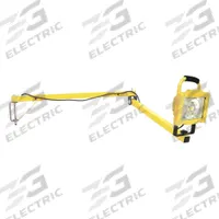 APPROVED VENDOR Dock Light: LED, 60 in Arm Reach, Articulating, 4,100 lm Max Brightness, 38 W (MPN 52YK84). Key specifications — Operating Voltage: 120V AC; Lighting Technology: LED; Bulb Wattage: 38 W; Includes Bulb: Built-In; Arm Swivel Angle: 210° Horizontal; Brand: APPROVED VENDOR.