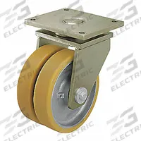 APPROVED VENDOR Plate Caster: Swivel, No Brake, Polyurethane, 6 in Wheel Dia, 2 in Wheel Wd, Hole (MPN LSD-GTH 150K-35). Key specifications — Wheel Bearing Type: Ball; Wheel/Tread Color: Yellow; Brand: APPROVED VENDOR; Caster Type: Swivel.