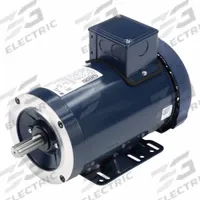 LEESON General Purpose Motor: C-Face/Rigid Base Mount, Totally Enclosed Fan Cooled, 1 hp, 1,765 RPM (MPN 143TTFR16053). Key specifications — Brand: LEESON; Nameplate Voltage @ 60 Hz: 230/460V AC; Full Load Current @ 60 Hz: 1.6 A; Nameplate RPM @ 60 Hz: 1,765 RPM; Motor Enclosure: TEFC.