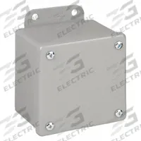 HOFFMAN Enclosure: Steel, 4 in x 4 in x 3 in, NEMA 12/13, Solid Cover, Screw On (MPN A404SC). Key specifications — Brand: HOFFMAN; Closure Method: Screws; Knockouts: Not Included.