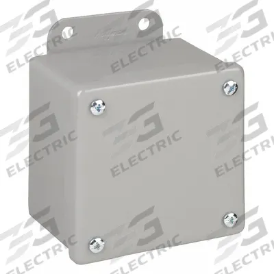 HOFFMAN Enclosure: Steel, 4 in x 4 in x 3 in, NEMA 12/13, Solid Cover - Steel Dust-Tight Enclosures