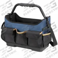 CLC Tool Box: 15 in W x 8 in D x 12 in H, Black, Ballistic Polyester, 17 Pockets, 8 Inside Pockets (MPN PB1580). Key specifications — Color: Black; Brand: CLC; Material: Polyester.
