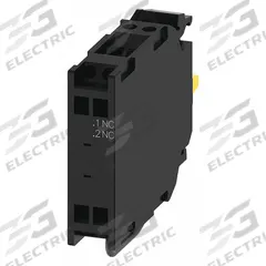 SIEMENS Contact Block: 22 mm Panel Mounting Size, 1NC, Momentary, 3SU1 Series, Spring Terminals (MPN 3SU14001AA103HA0). Key specifications — Switch Action: Momentary; Terminal Connection Type: Spring Terminals; Brand: SIEMENS; Compatible with Series: 3SU1.