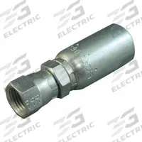 KURT Hydraulic Crimp Fitting: Carbon Steel, Straight, -12 For Hose Dash Size, Female x Male (MPN FJX-12-12). Key specifications — Fitting Gender: Female x Male; Fitting Connection Type: JIC x Hose End; Thread Size: 1-1/16"-12; For Hose Dash Size: -12; Brand: KURT.
