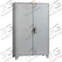 LITTLE GIANT Storage Cabinet: 60 in x 30 in x 78 in, Swing Handle & Keyed, 12 ga Panel Thick, Legs (MPN SSL2-A-3060). Key specifications — attr62698: Gray; attr62736: Welded; attr87895: Legs; attr62693: Assembled; attr62737: Stationary; attr62694: Adjustable; attr62695: Powder Coated; attr62696: Steel.