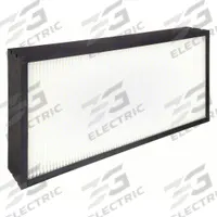 GRAINGER Minipleat Air Filter: 12 in x 24 in x 4 in, Synthetic, Plastic, No Header, MERV 15 (MPN 911TG0). Key specifications — Brand: GRAINGER; Frame or Header Material: Plastic; Media Material: Synthetic.