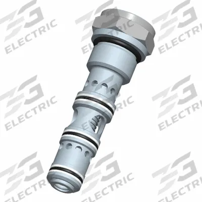 BUCHER HYDRAULICS Cartridge Valve: Screw-In, Screwdriver Adjustment, C12-40 Valve Cavity Size - Flow Control Cartridge Valves
