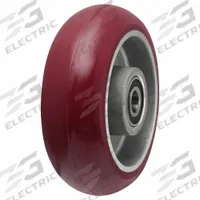 ALBION Caster Wheel: 6 in Wheel Dia., 2 in Wheel Wd, Polyurethane, 1,500 lb Load Rating, Aluminum (MPN AX0622808MAX). Key specifications — Brand: ALBION; Wheel/Tread Color: Red.