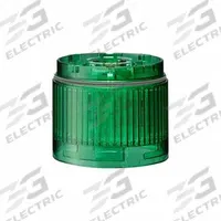 PATLITE Tower Light Module: Steady, 24V DC, Green, 60 mm Overall Dia, 40 mm Overall Ht, LR6 (MPN LR6-E-G+FB295). Key specifications — Brand: PATLITE; Compatible with Series: LR6; Lens Color: Green; Operating Voltage: 24V DC; Manufacturer Part Number: LR6-E-G+FB295.