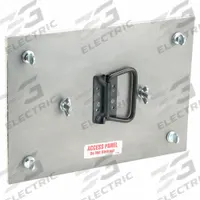 Duct Access Door: 8 in x 12 in, 11 ga, Steel, Thumbscrews, 2,300°F Max Temp Rating, 2 Mounting Stud (MPN GRD106ULBI). Key specifications — Brand: DUCTMATE; Material: Steel; For Duct Shape: Rectangular.