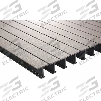 FIBERGRATE Fiberglass Pultruded Grating: Structural Grating, 5 ft x 8 ft Nominal Size (WxL) - Flame-Resistant Structural Pedestrian Grating
